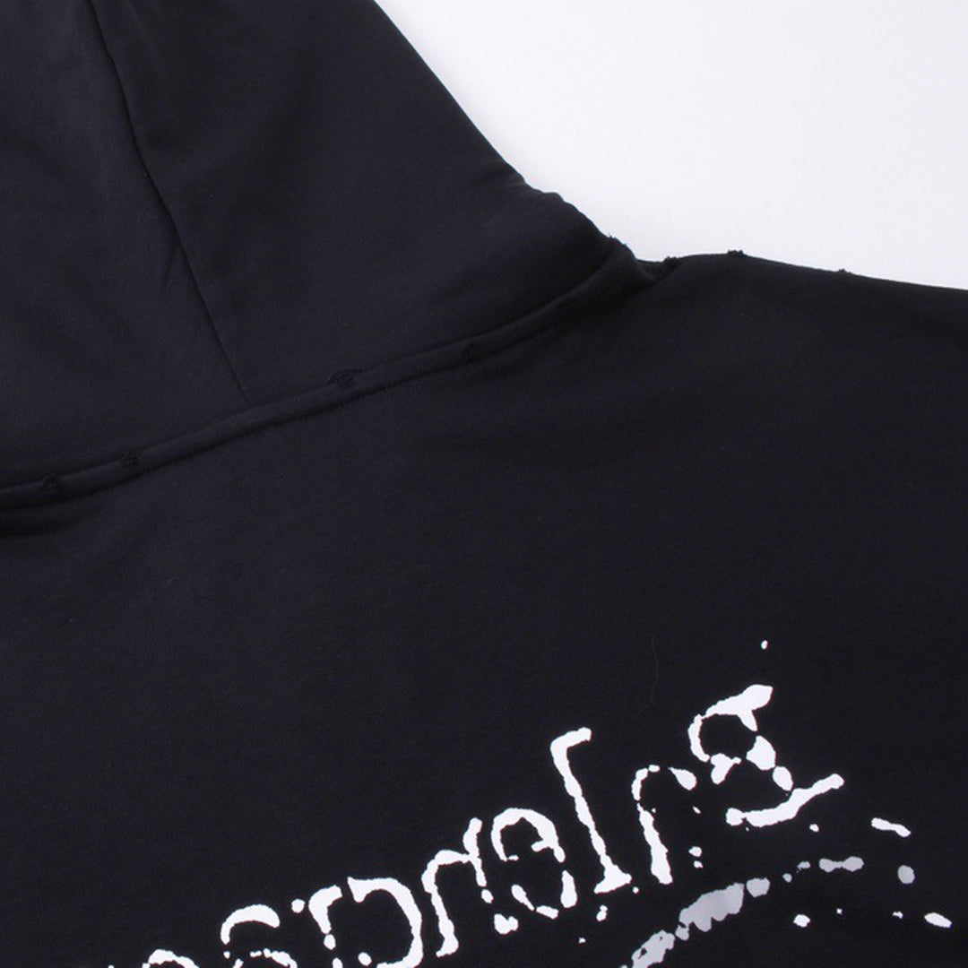 Exclusive Balenciaga Couples Print Hoodie — XS — Back View