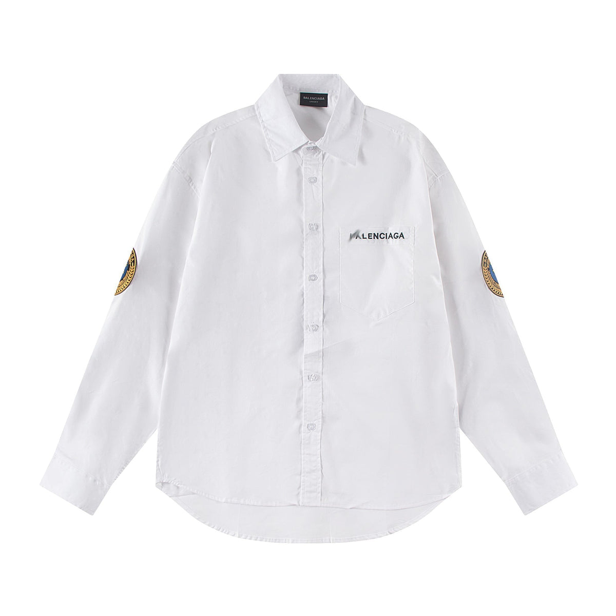Exclusive 2025SS Long-Sleeve Shirt Shirt — Black — Size S — Back View