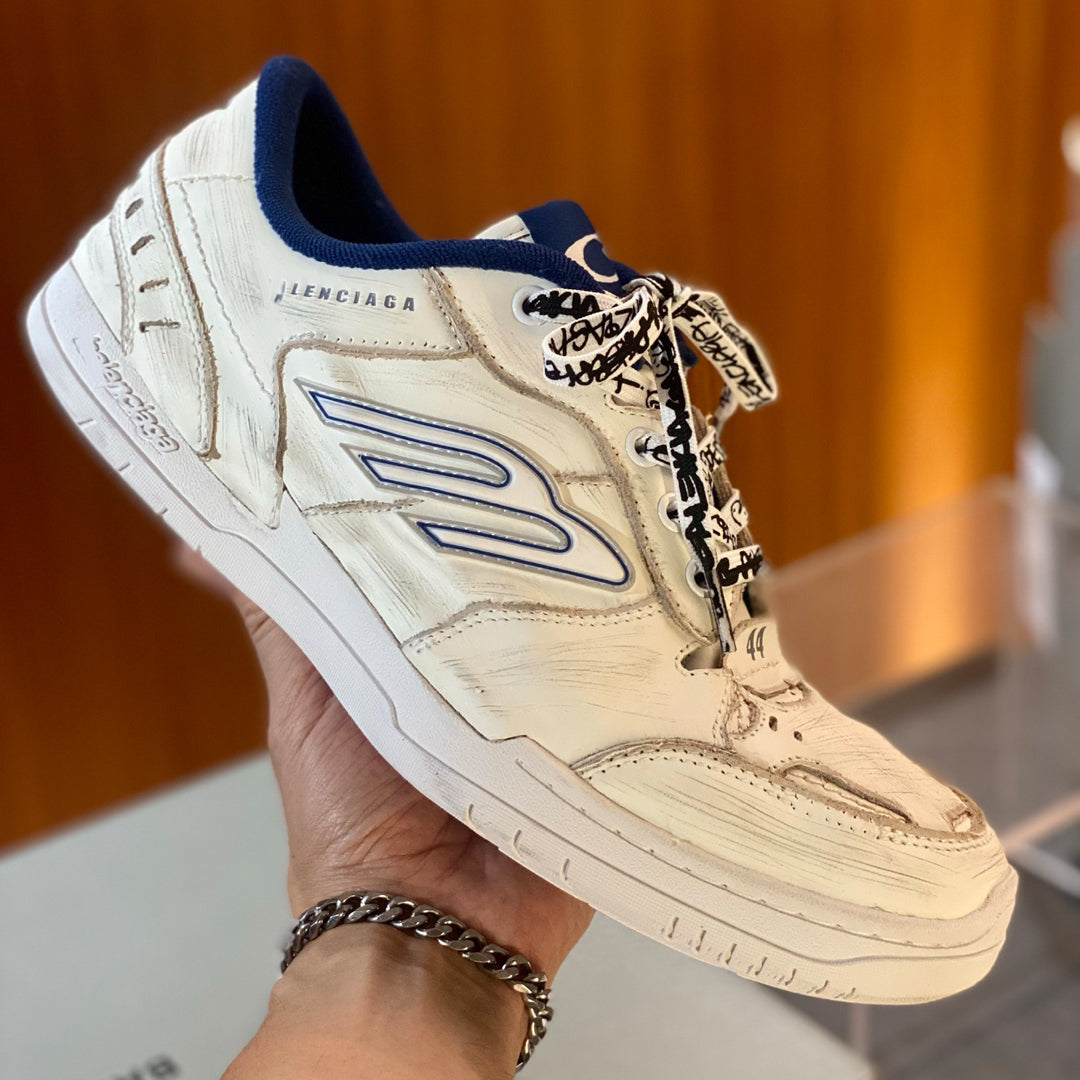 Exclusive Balenciaga Distressed Vintage Shoe — Style 1 — Size 36 — Top View