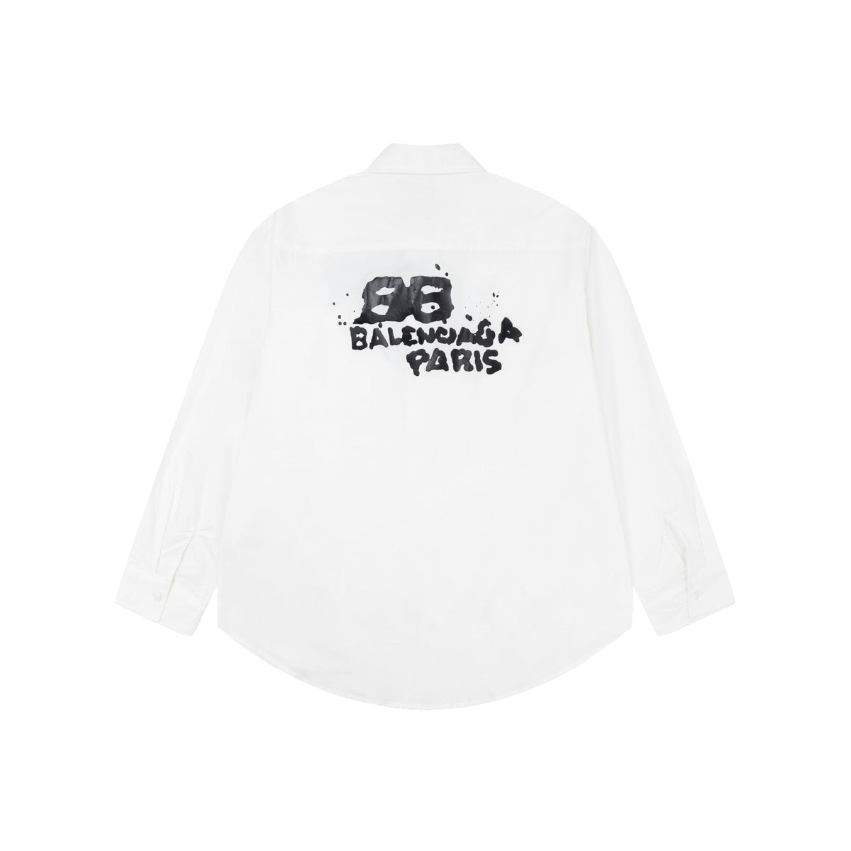 Exclusive 2025SS New Graffiti Shirt — Black — Size XS — Back View