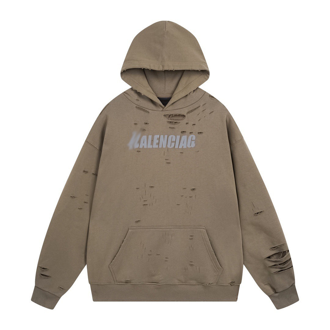 Exclusive Balenciaga Couples Hoodie — Black — Size XS — Detail View