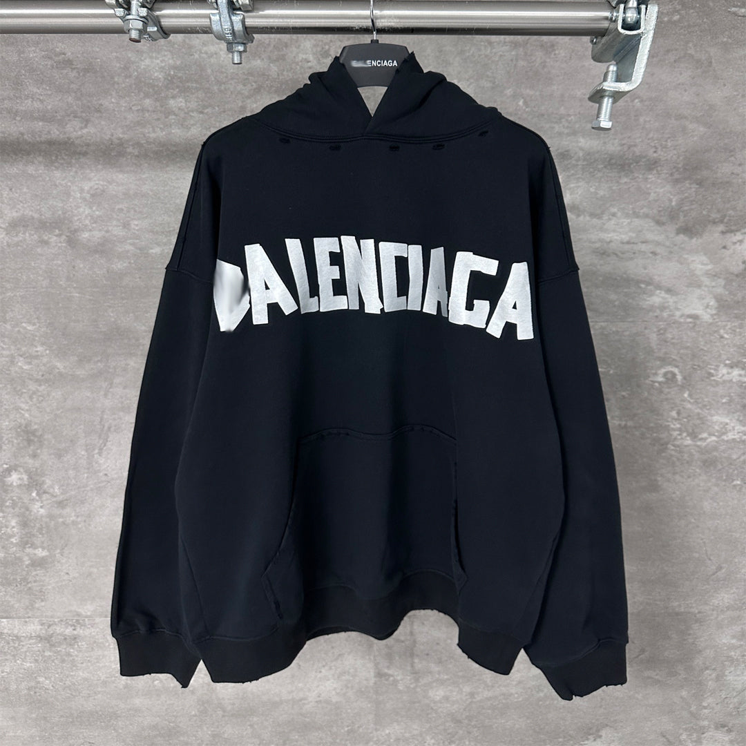 Exclusive Balenciaga  Couples Loose Fit Hoodie — XS — Front View