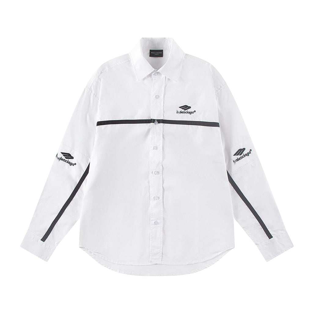 Exclusive 2025SS Classic Long-Sleeve Shirt — Black — Size S — Back View