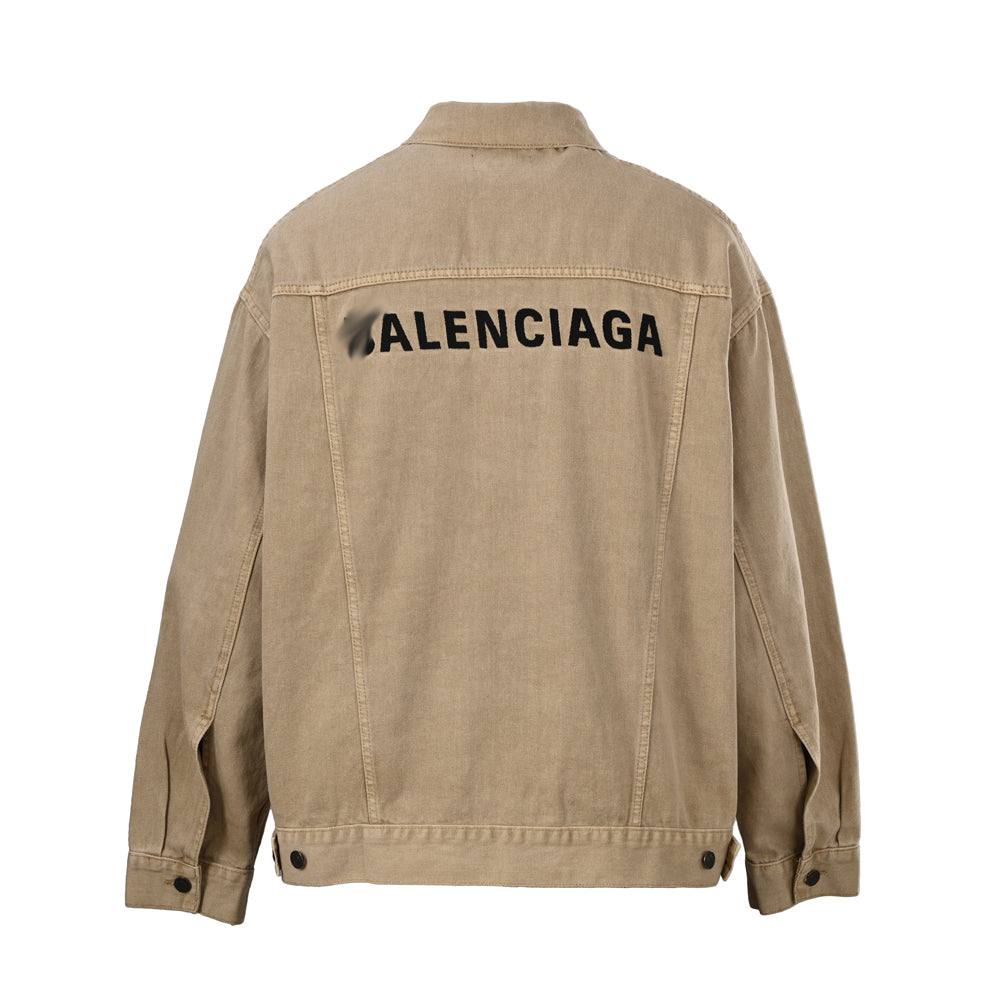 Exclusive Balenciaga Men's Baseball Jacket — M — Back View