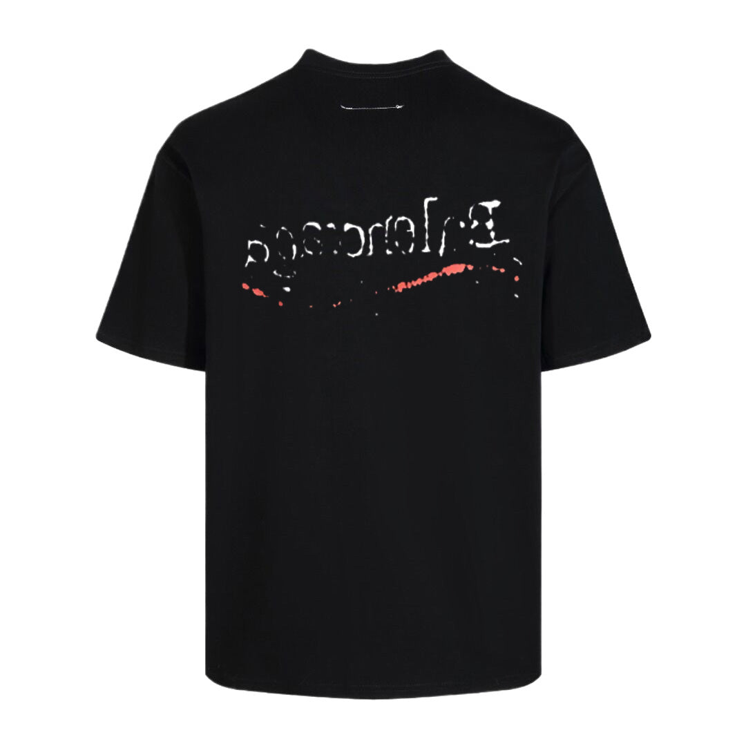 Exclusive Balenciaga Fashionable Casual T-shirt — Black — Size XS — Side View