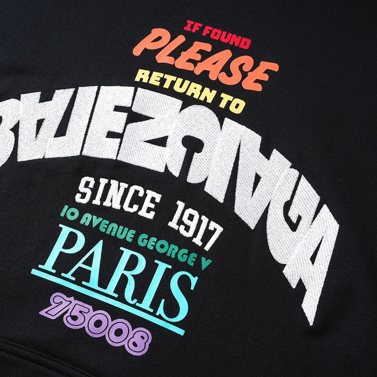 Exclusive Balenciaga New Classic Hoodie — XS — Back View