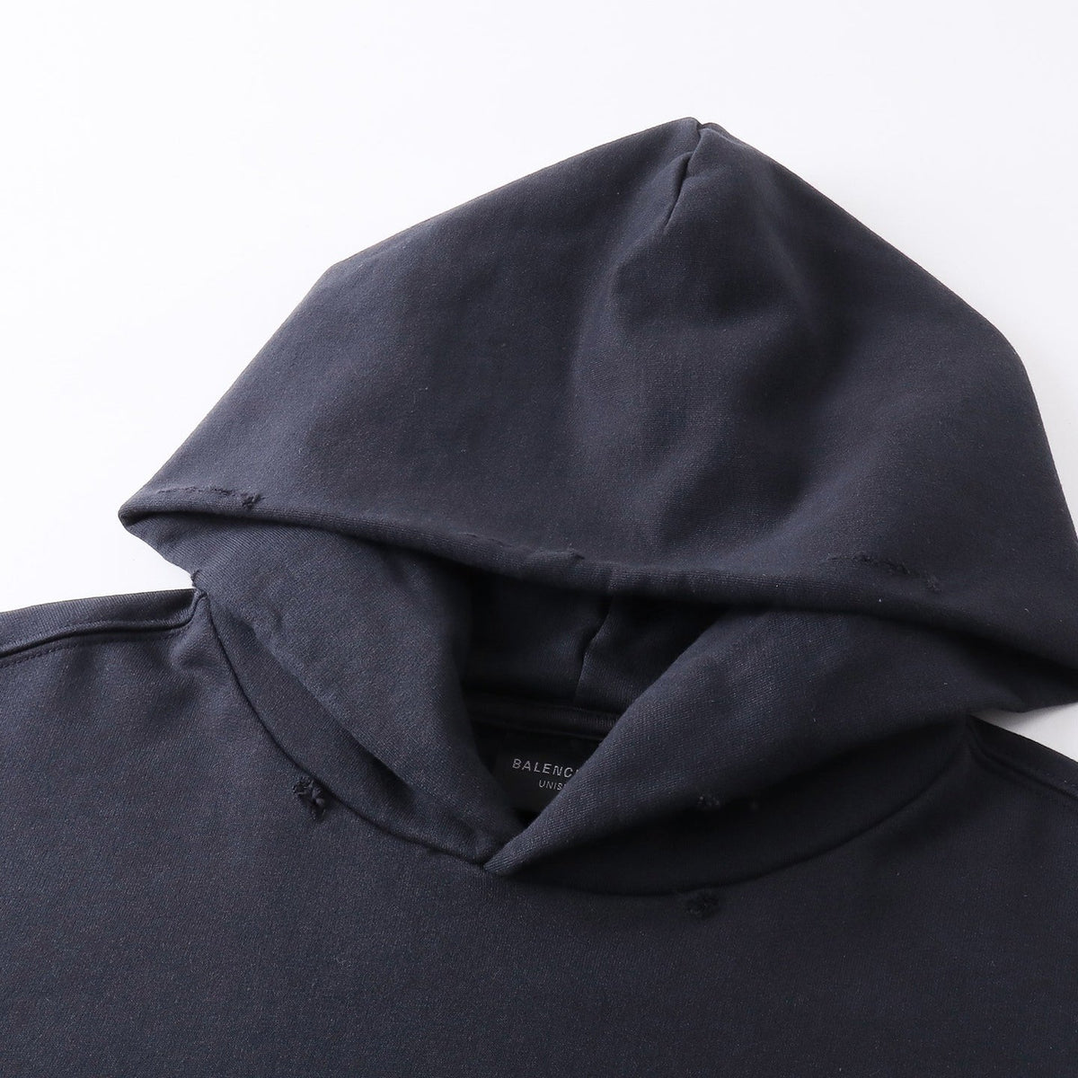 Exclusive Balenciaga Men's Distressed Hoodie — XS — Back View