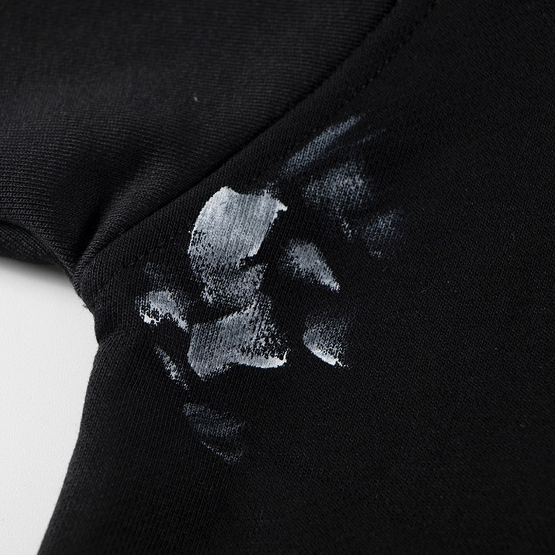 Exclusive Balenciaga  Distressed Couples Hoodie — XS — Back View