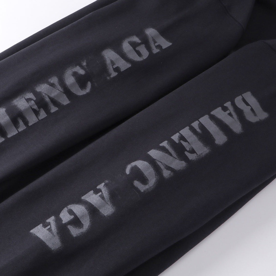Exclusive Balenciaga LOGO  Print Hoodie — XS — Back View
