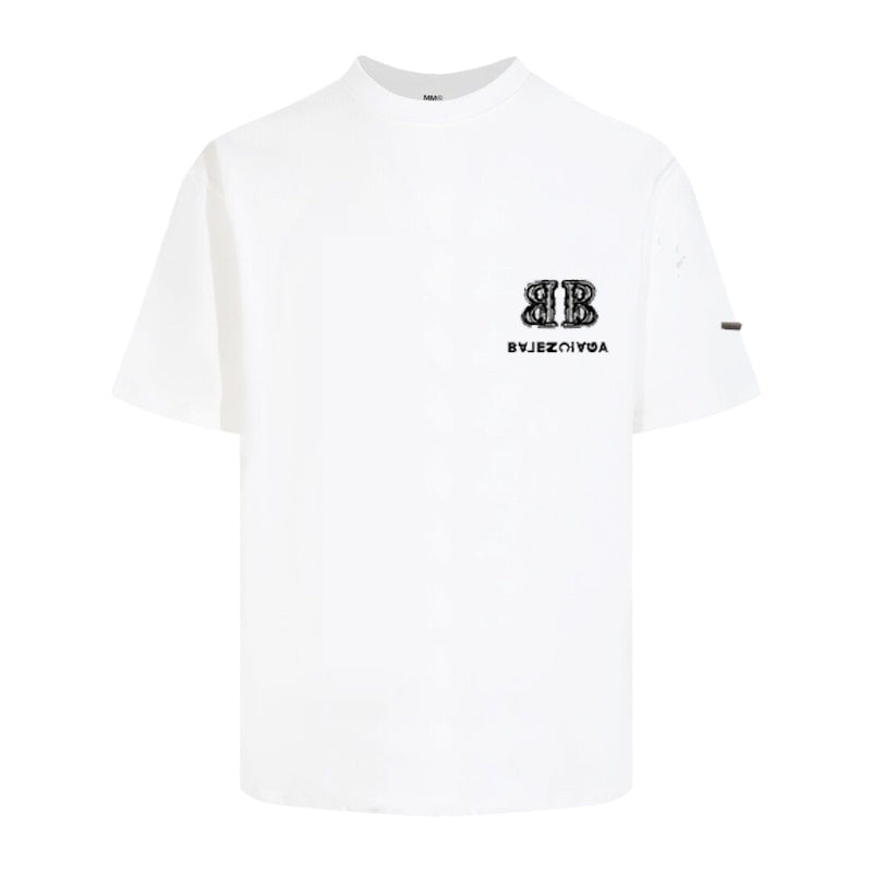 Exclusive Balenciaga Vintage Loose Fit T-shirt — Black — Size XS — Back View