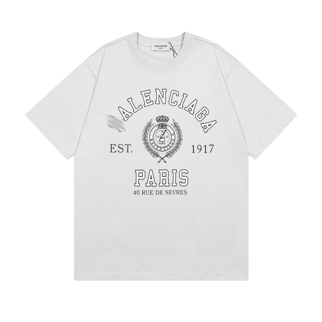 Exclusive Balenciaga Classic Vintage T-shirt — Black — Size XS — Back View