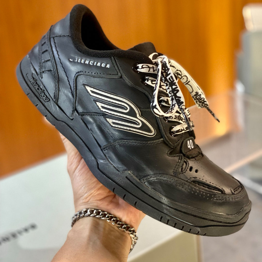 Exclusive Balenciaga Distressed Vintage Shoe — Style 1 — Size 36 — Top View