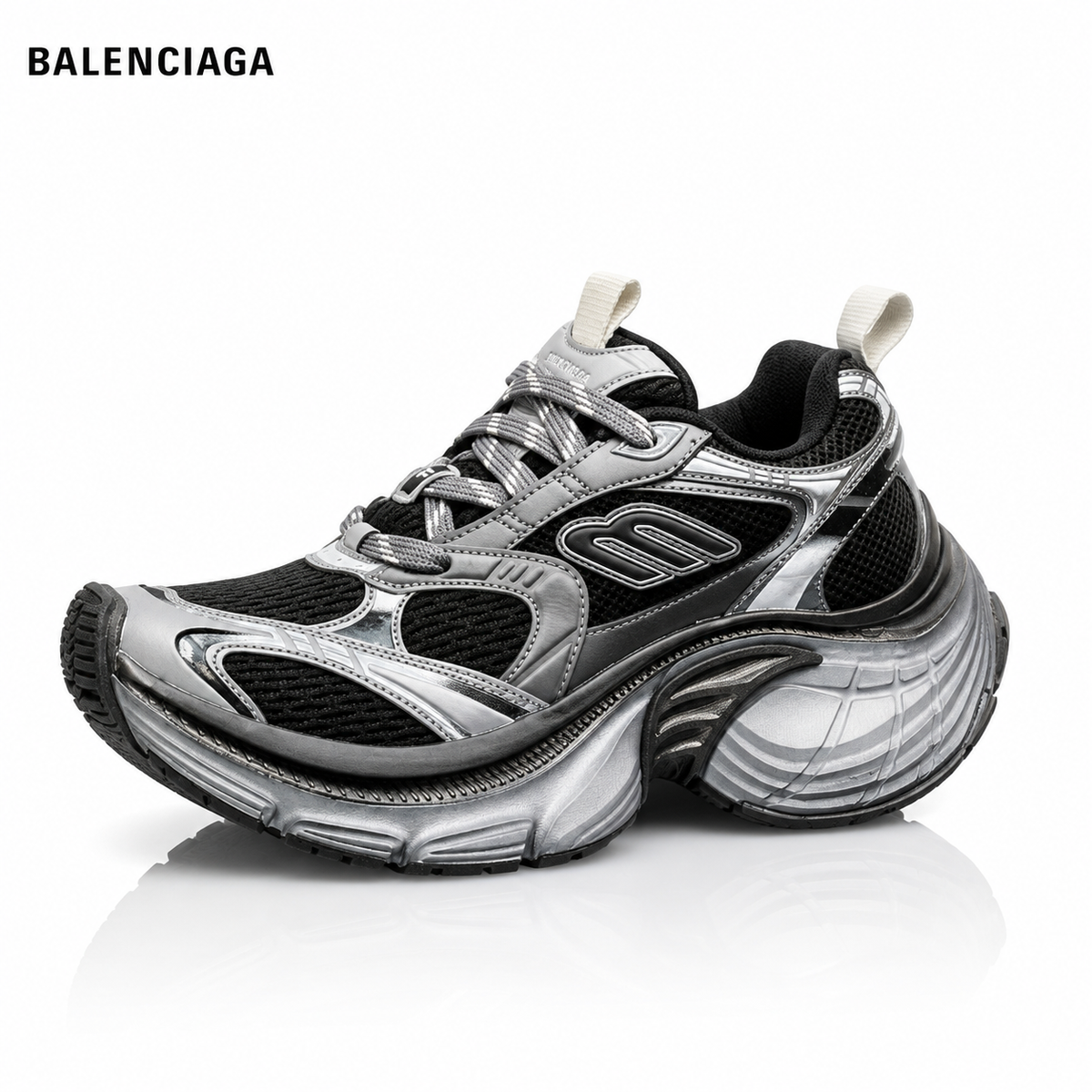 Exclusive Balenciaga Runway Style Couple's Style Shoe — Style 1 — Size 36 — Front View
