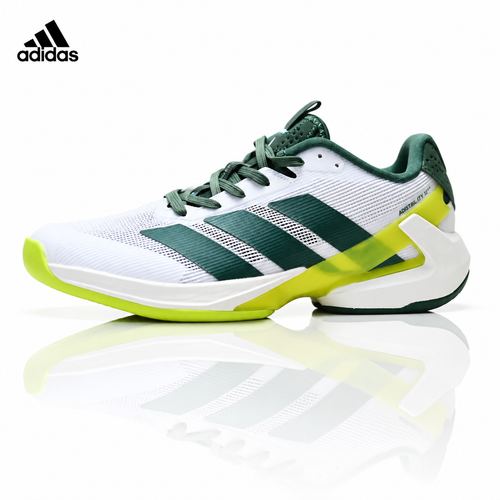 Exclusive Adidas K81801650 Unisex Running Shoes #4 — White/Green — Size EU 36 / US M4 / W5.5 / 23CM — Front View