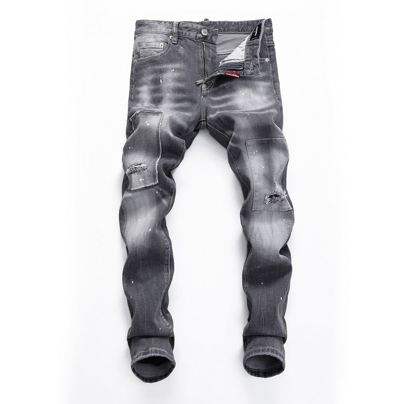 Exclusive dsquared2  Distressed stretch fit Jeans — 28 — Side View