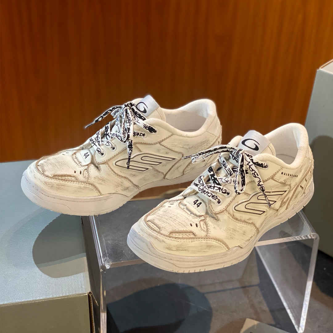 Exclusive Balenciaga Distressed Vintage Shoe — Style 1 — Size 36 — Detail View