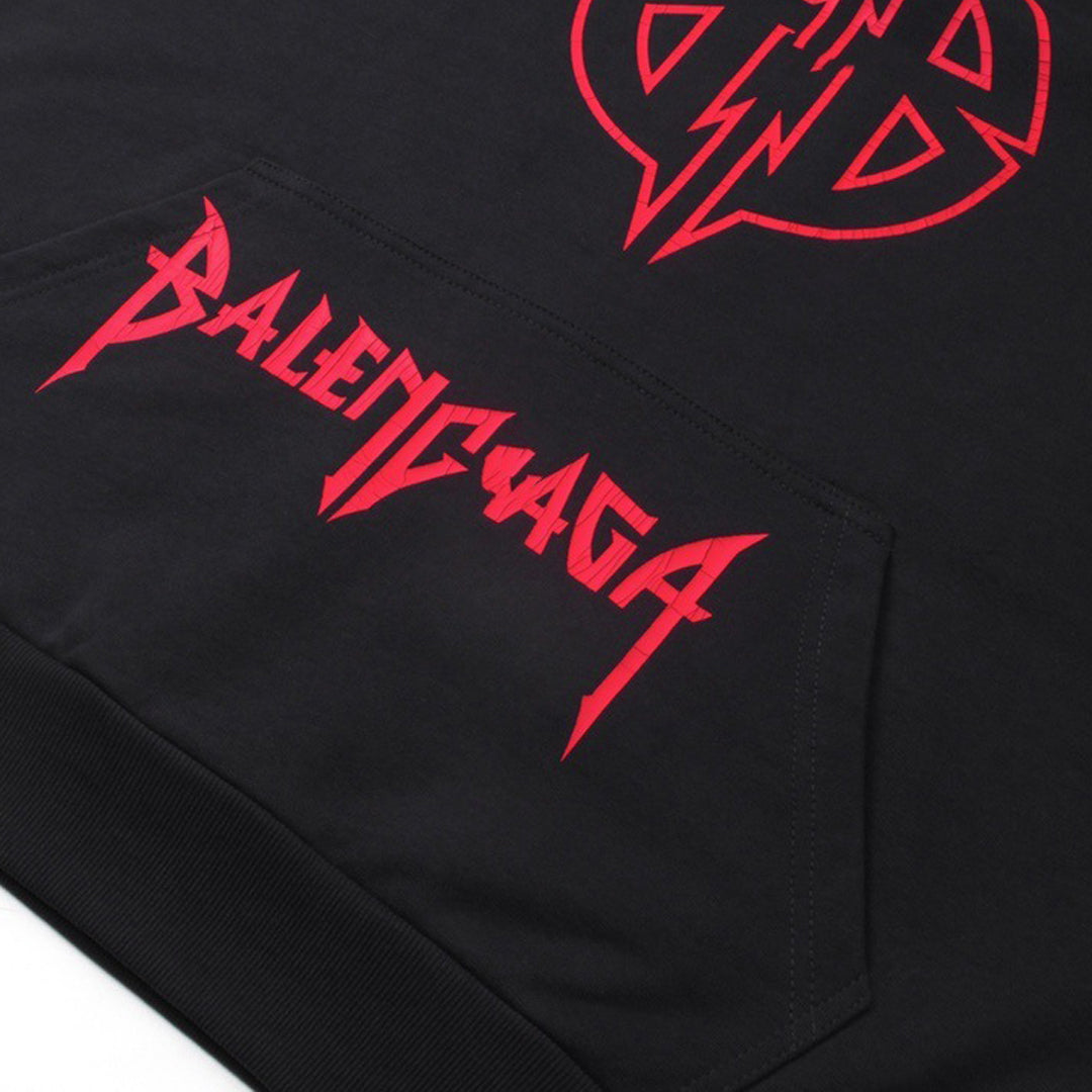 Exclusive Balenciaga BB LOGO Hoodie — XS — Top View