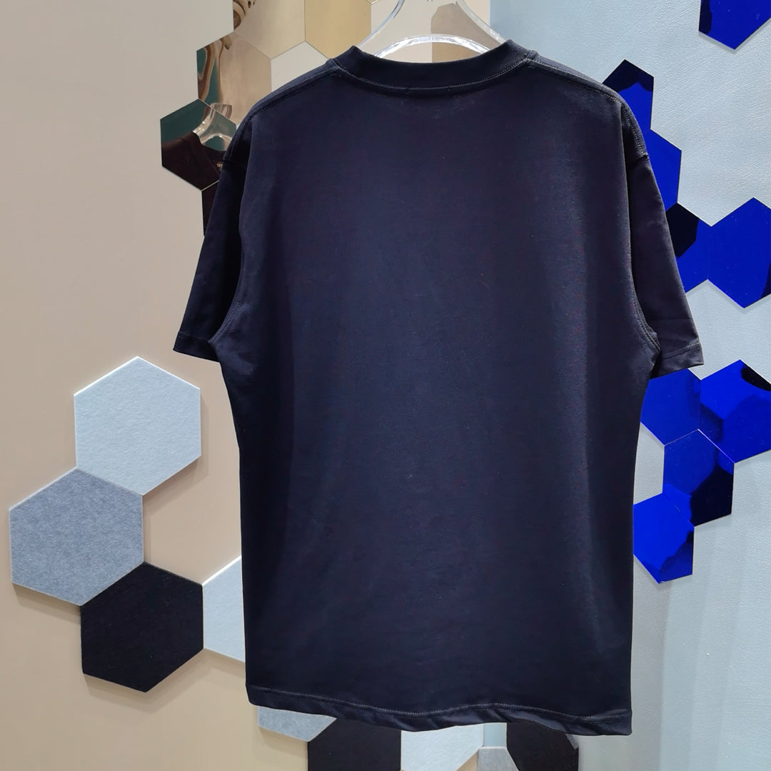 Exclusive Balenciaga Man Classic T-shirt — Blue — Size XS — Top View