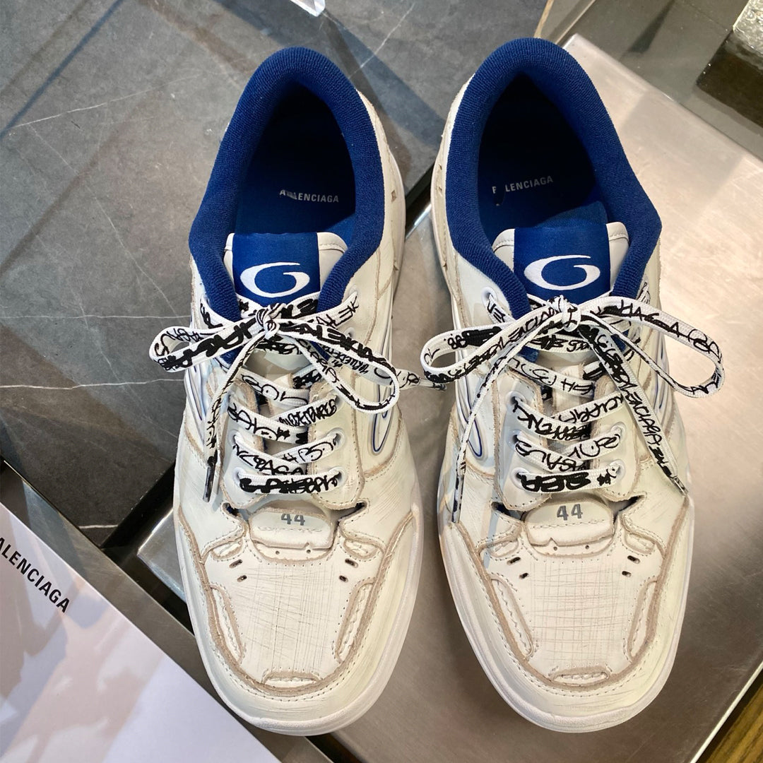 Exclusive Balenciaga Distressed Vintage Shoe — Style 1 — Size 36 — Detail View