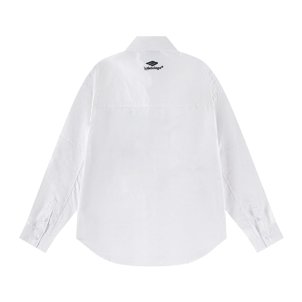 Exclusive 2025SS Classic Long-Sleeve Shirt — Black — Size S — Top View