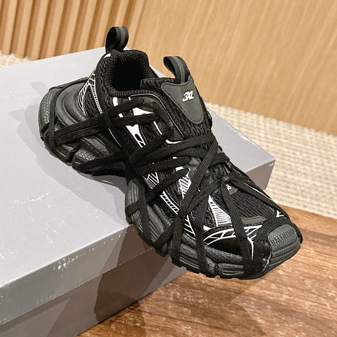 Exclusive Balenciaga Distressed Vintage Couple's Style Shoe — Style 1 — Size 36 — Top View