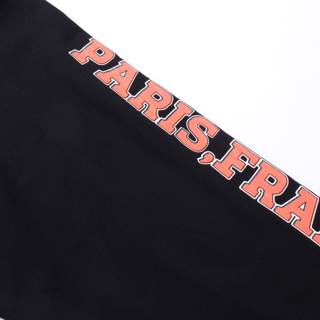 Exclusive Balenciaga Print Couples Hoodie — XS — Top View