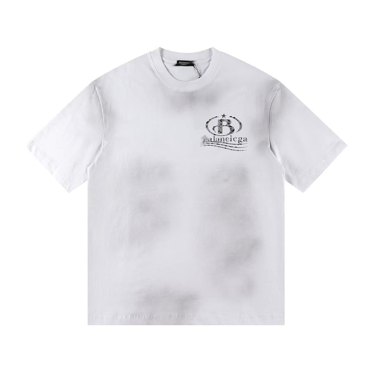 Exclusive Balenciaga Distressed T-shirt — Black — Size S — Top View