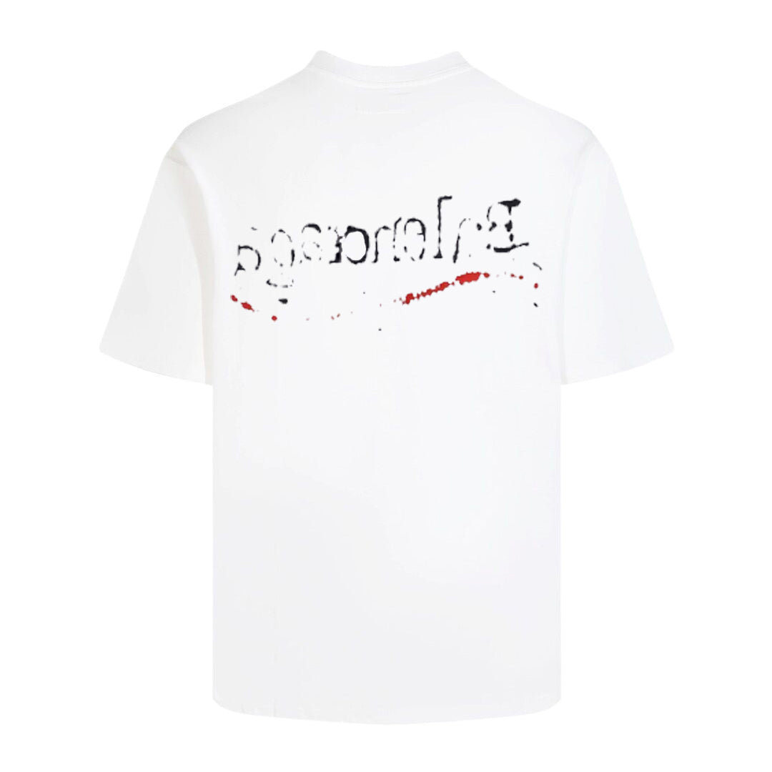 Exclusive Balenciaga Fashionable Casual T-shirt — Black — Size XS — Top View
