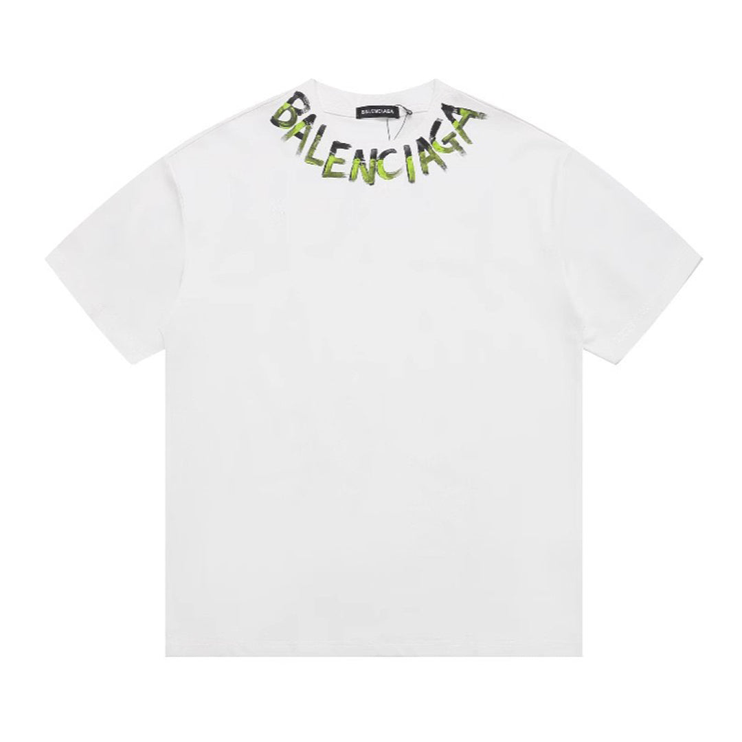 Exclusive Balenciaga Man Fashion T-shirt — Black — Size S — Top View