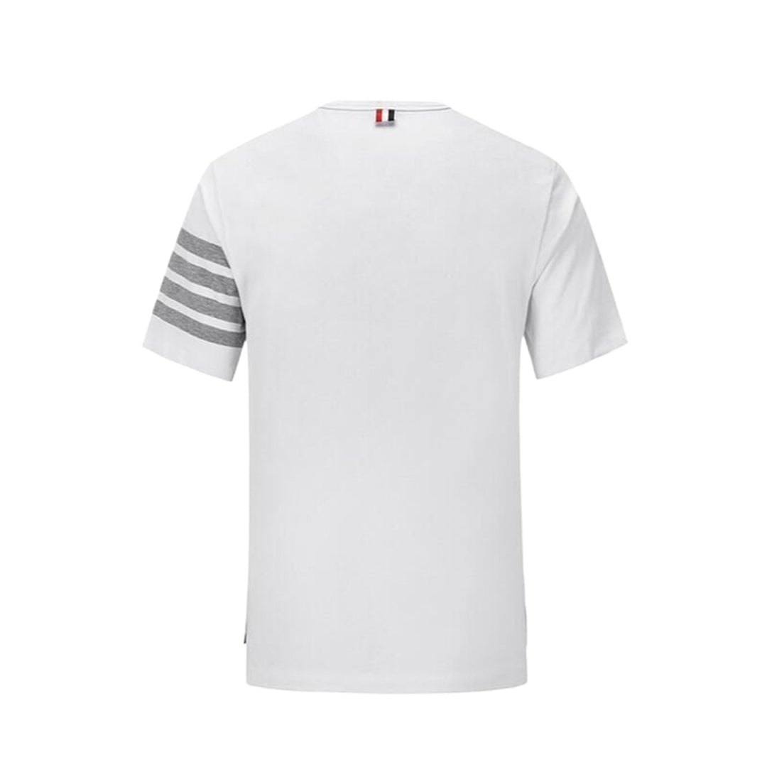 Exclusive Thom Browne puppy embroidery T-shirt — White — Size 0/S — Back View