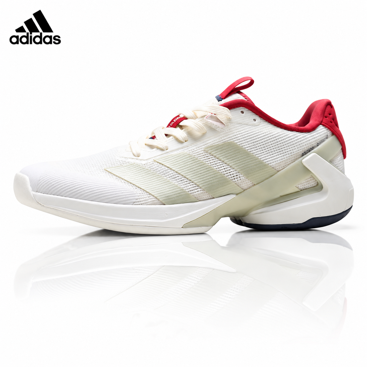 Exclusive Adidas K81801650 Unisex Running Shoes #5 — White/Black — Size EU 36 / US M4 / W5.5 / 23CM — Front View