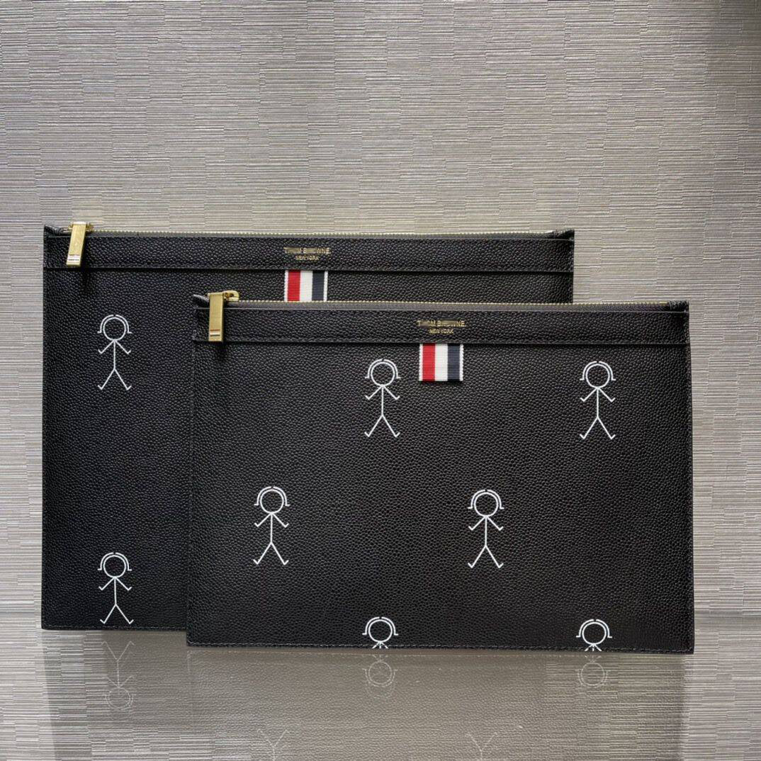 Exclusive 2025 Top-grade cowhide clutch — Large 33CM*25CM — Top View