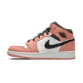 Exclusive Air Jordan 1 Mid GS 'Pink Quartz' — 2 UK | 34 EU — Front View