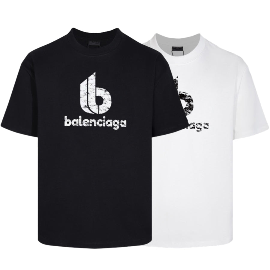 Exclusive Balenciaga Spoof Printed T-shirt — Black — Size S — Front View