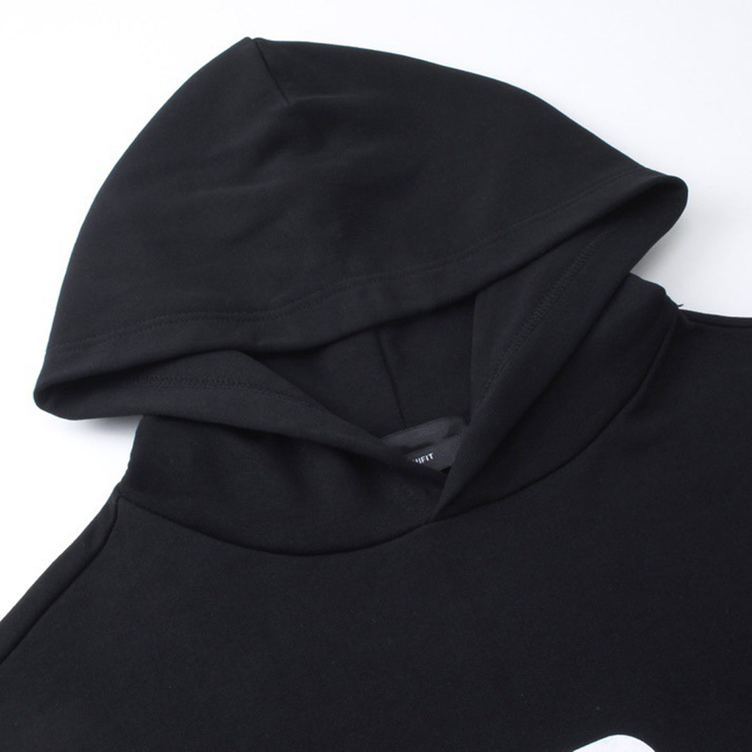 Exclusive Balenciaga New Print LOGO Hoodie — White — Size XS — Detail View