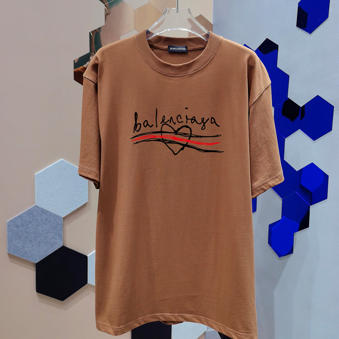 Exclusive Balenciaga Man Classic T-shirt — Blue — Size XS — Detail View