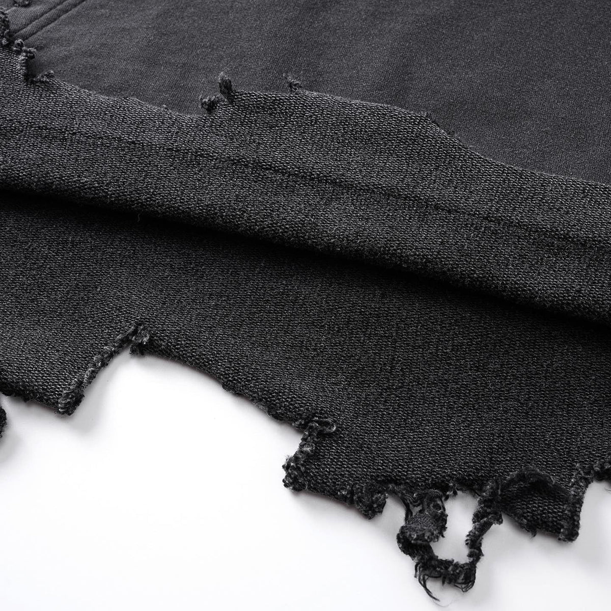 Exclusive Balenciaga Distressed Couples Hoodie — XS — Detail View