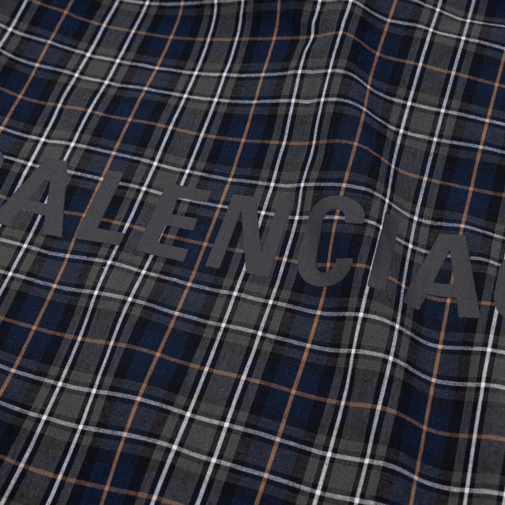 Exclusive 2025SS Plaid Long-Sleeve Shirt — S — Detail View