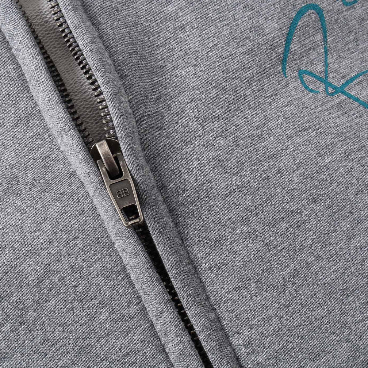 Exclusive Balenciaga New LOGO Gray Hoodie — XS — Detail View
