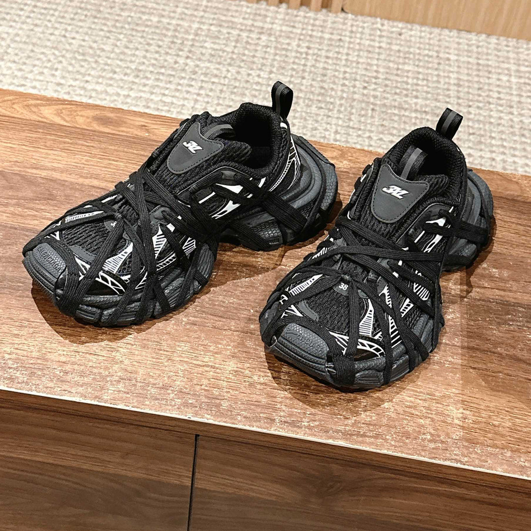 Exclusive Balenciaga Distressed Vintage Couple's Style Shoe — Style 1 — Size 36 — Detail View