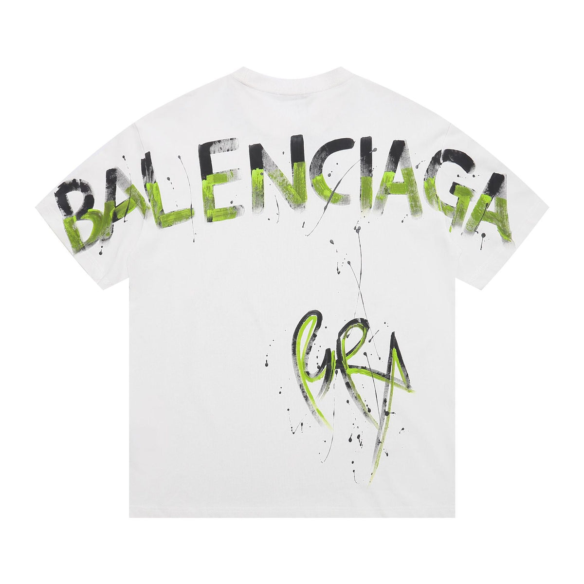 Exclusive Balenciaga Man Fashion T-shirt — Black — Size S — Detail View