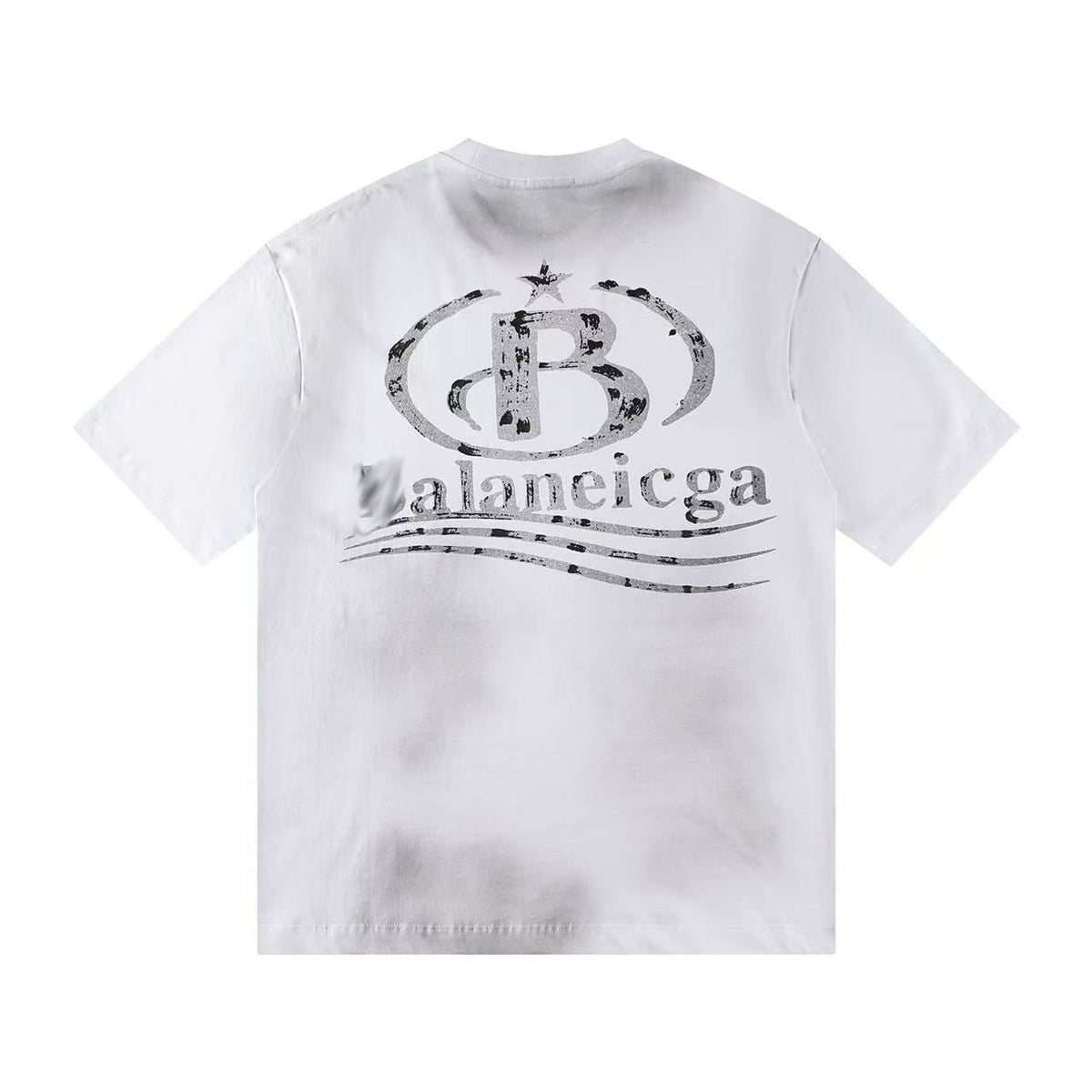 Exclusive Balenciaga Distressed T-shirt — Black — Size S — Detail View