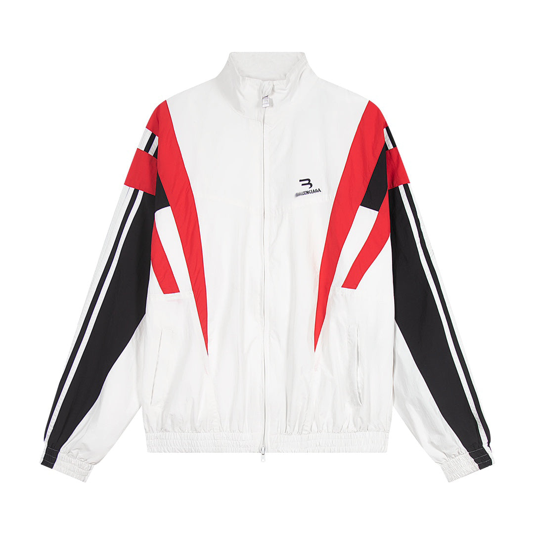 Exclusive Balenciaga 2025SS Windbreaker Jacket — Black — Size XS — Top View