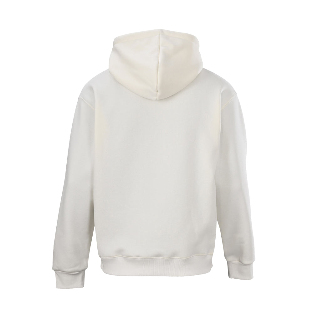Exclusive Balenciaga Glow-in-The-Bark Logo Hoodie — White — Size S — Detail View