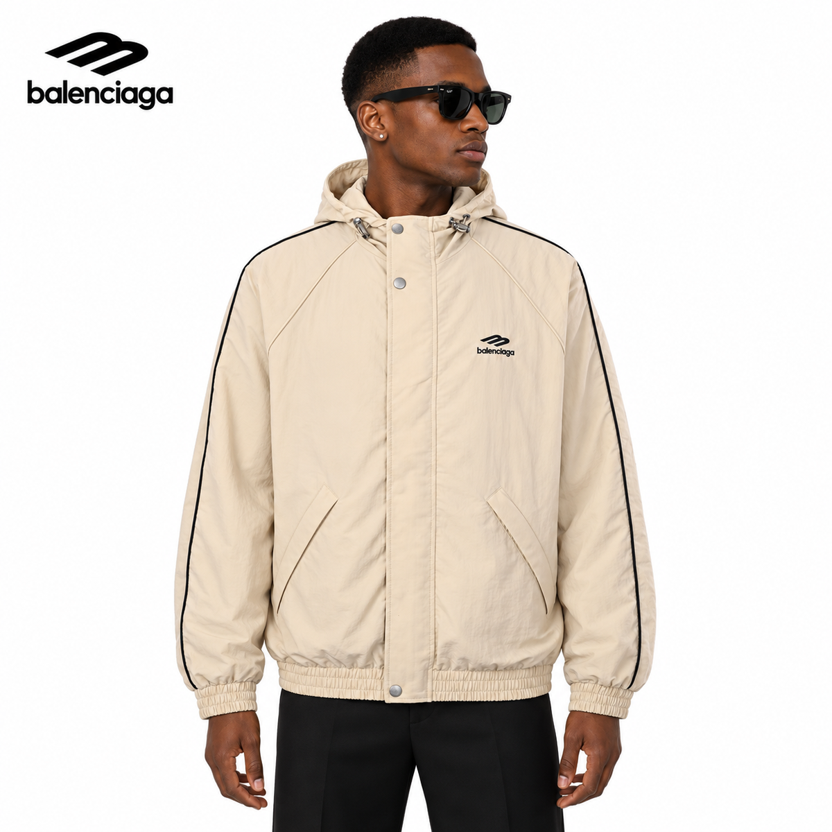 Exclusive Balenciaga 2026SS Jacket — Apricot — Size XS — Front View