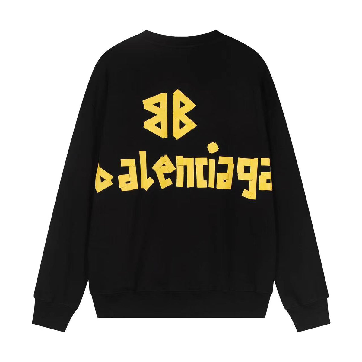 Exclusive Balenciaga Men's Crew Neck Hoodie — White — Size M — Detail View