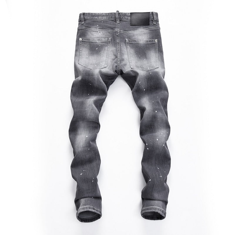Exclusive dsquared2  Distressed stretch fit Jeans — 28 — Back View
