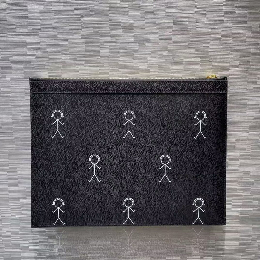 Exclusive 2025 Top-grade cowhide clutch — Large 33CM*25CM — Detail View