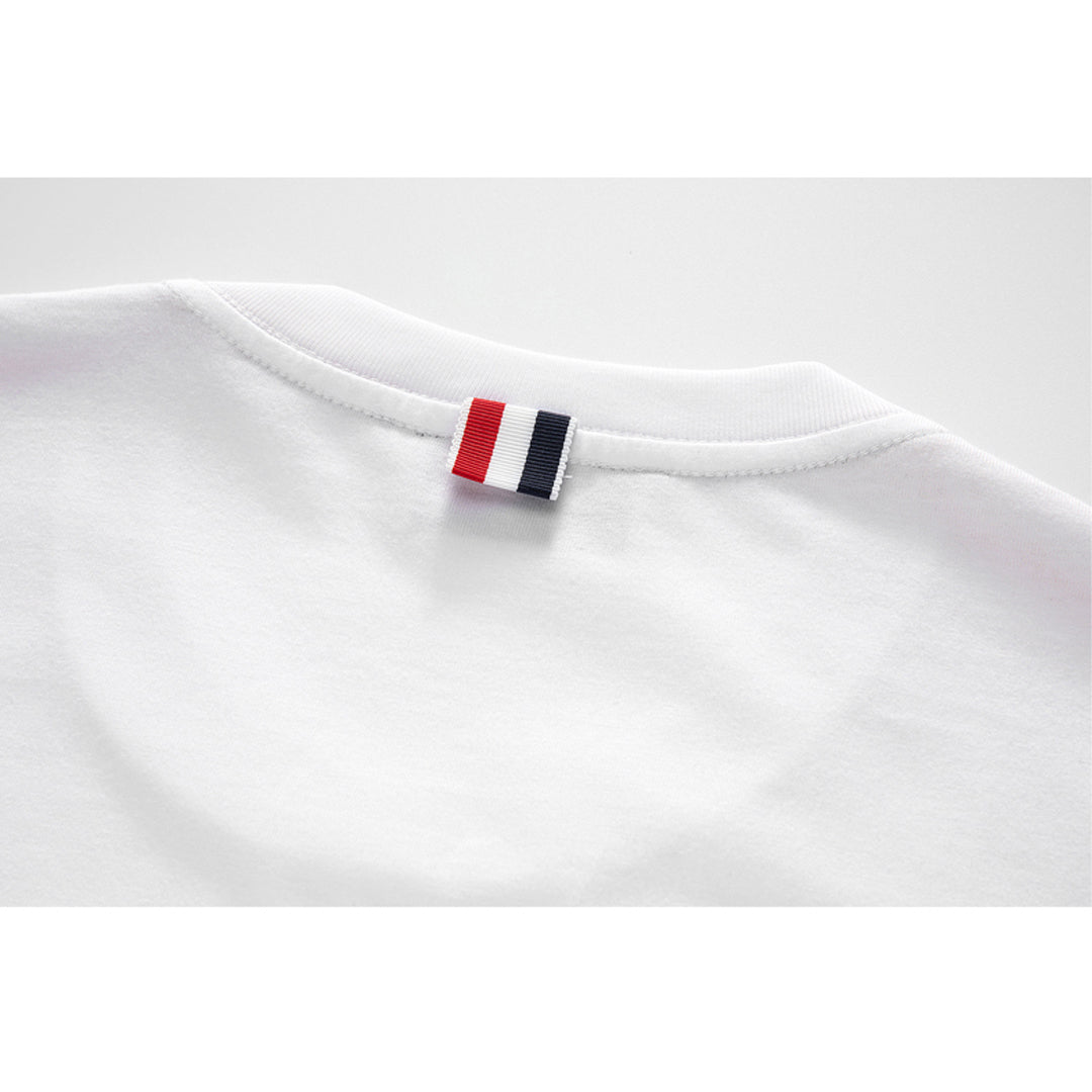 Exclusive Thom Browne  Anchor embroidery T-shirt — Blue — Size 0/S — Alternate View 9