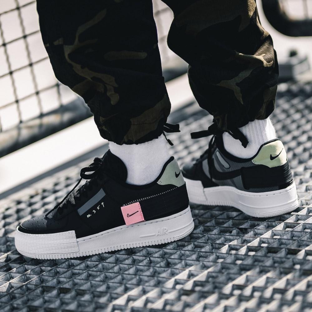 Exclusive Nike Air Force 1 Low Drop Type 'Pink Tint' — UK 3 | EU 35.5 | US 3.5 — Detail View